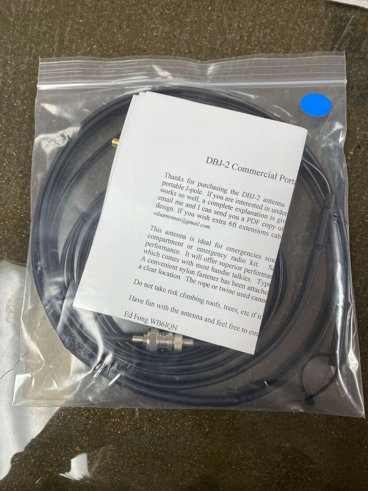 Ed Fong DBJ2 Dual Band Roll Up Antenna Kit (Blue Tag