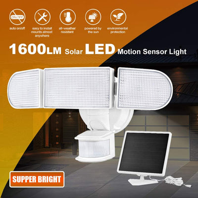 Solar Motion Security Light 1600 Lumans