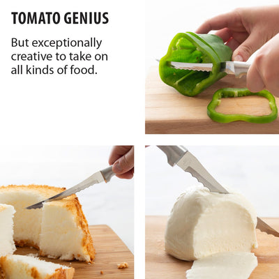 RADA Cutlery Black SSR Tomato Slicer Knife